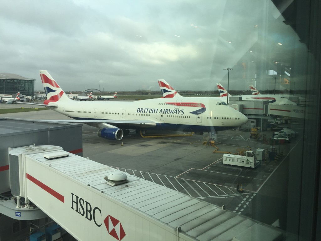 BA 747 at Heathrow
