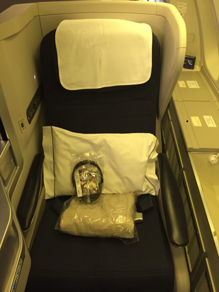 british airways business class sfo lhr seat