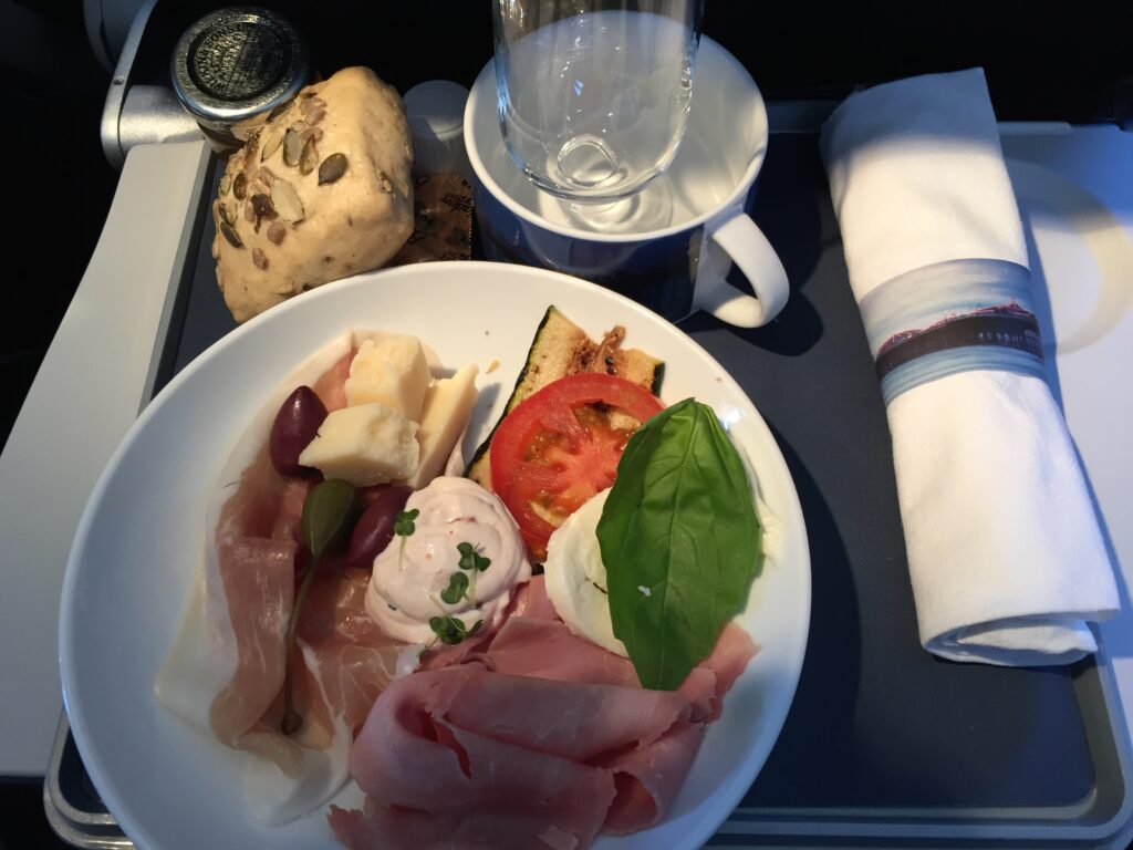 british airways business class zrh lhr lunch