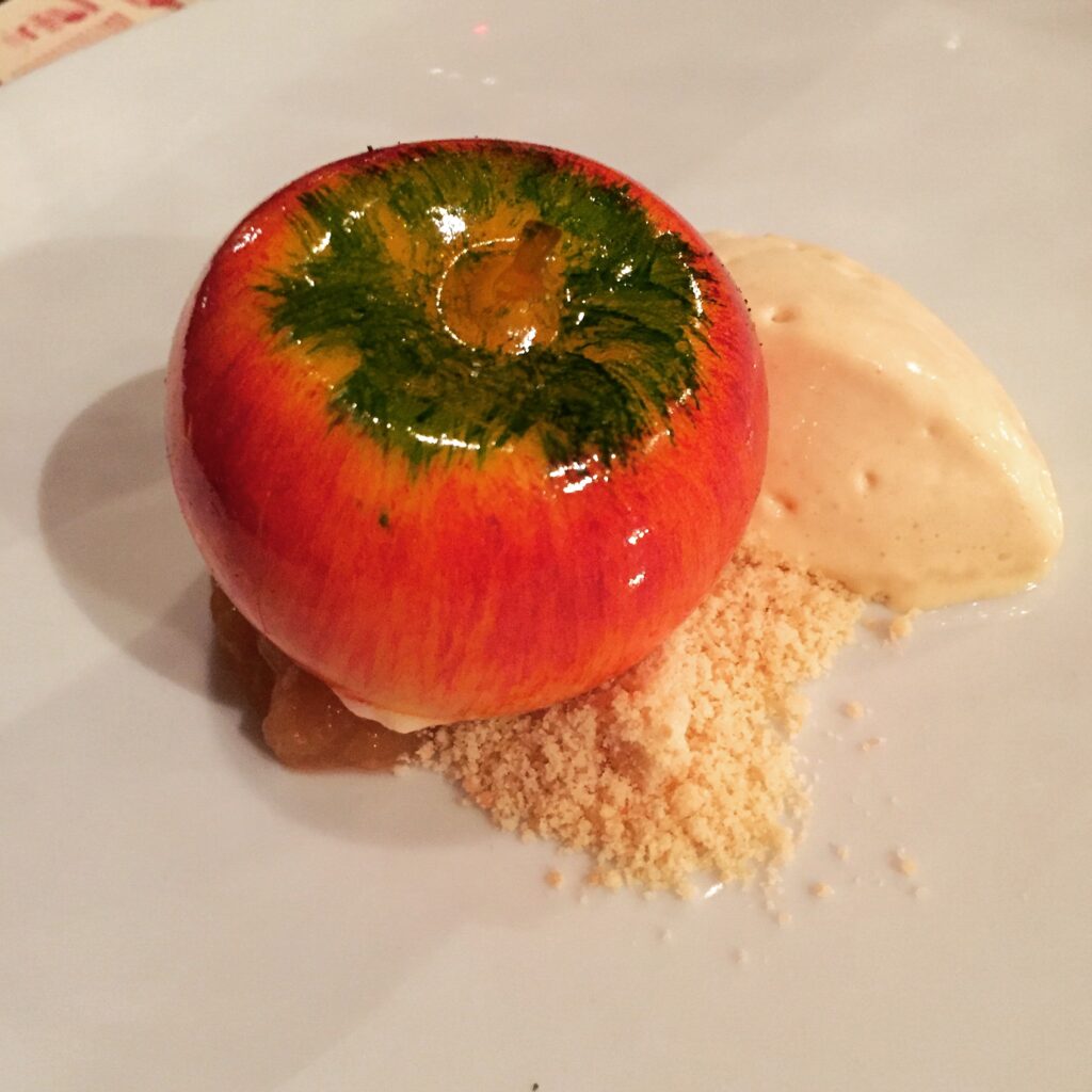 milan al pont de ferr blown sugar apple pear cream
