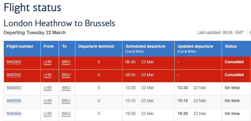 BA Bru cancellations
