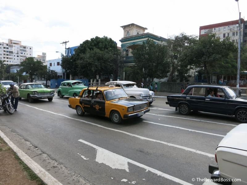 Havana Cuba Yellow Taxi Cuba Transportation