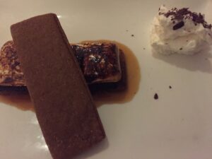 a chocolate ice cream bar and ice cream