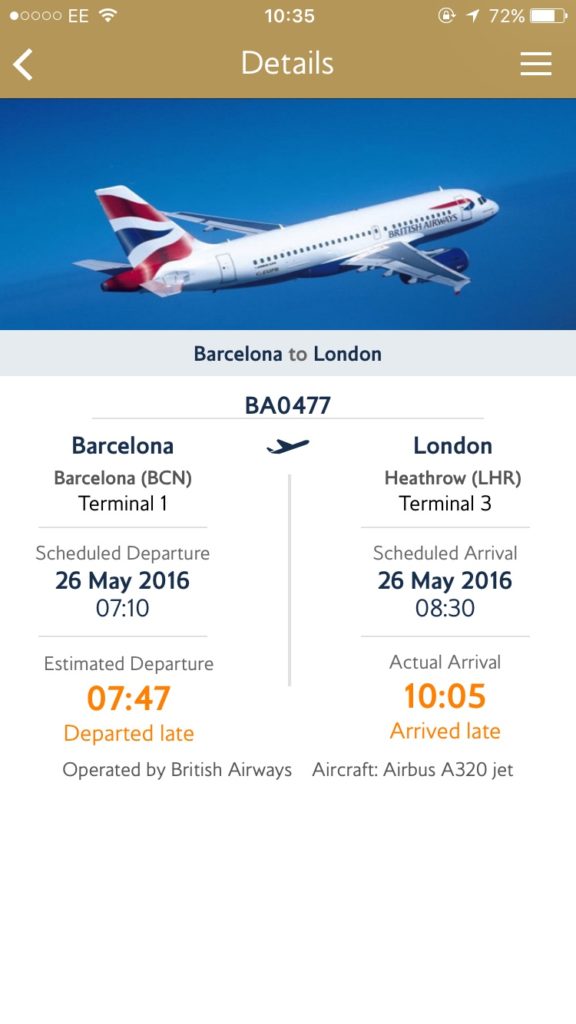 BA delay