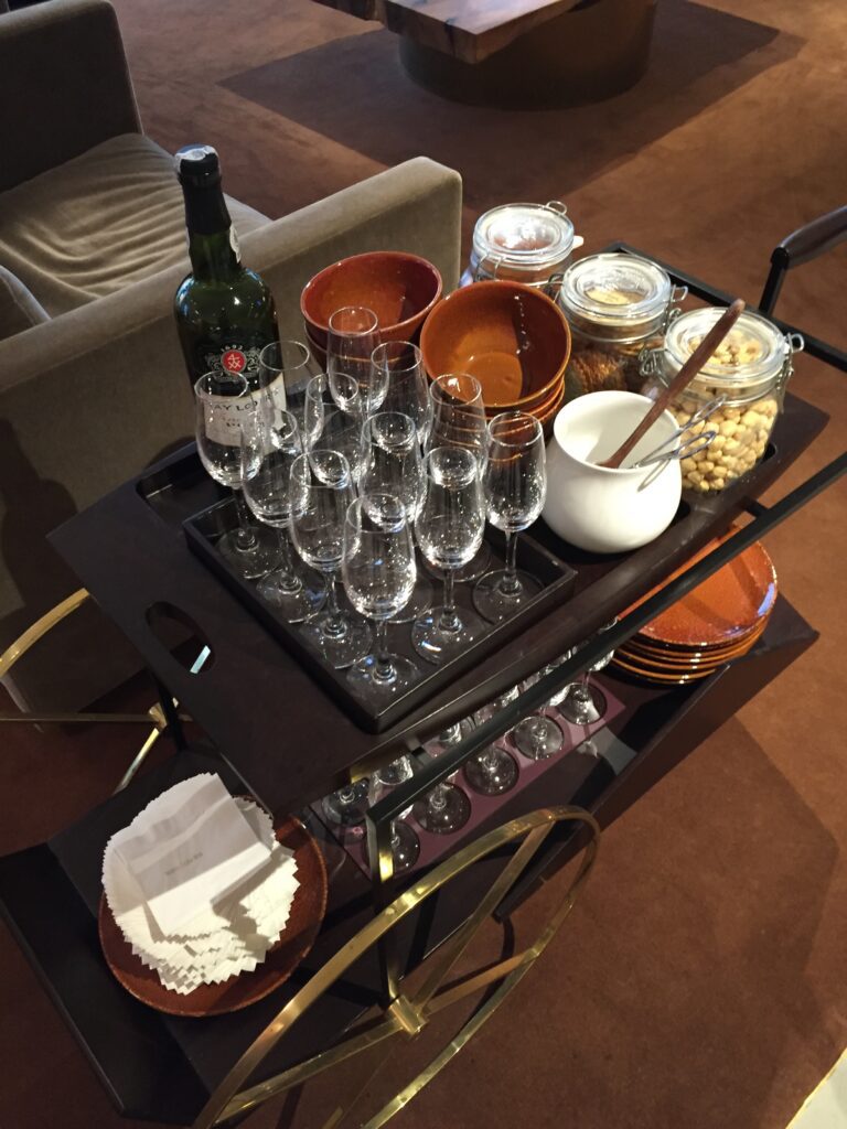 cathay pacific the pier first class lounge snack cart