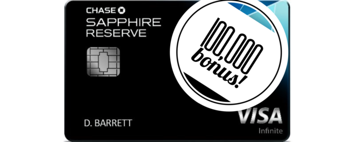 Chase Sapphire Reserve 100000 Bonus 100k