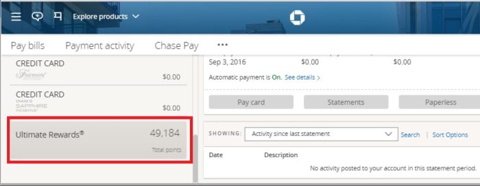 Transfer Chase Ultimate Reward