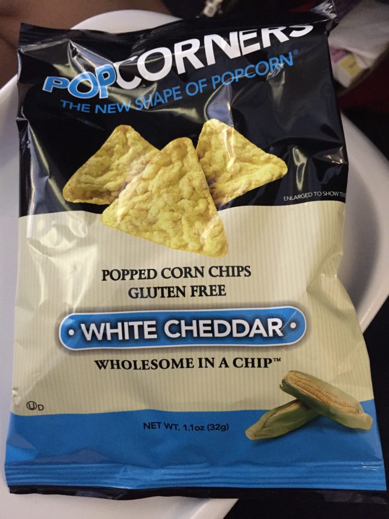 alaska airlines first class oakland maui popchips snacks