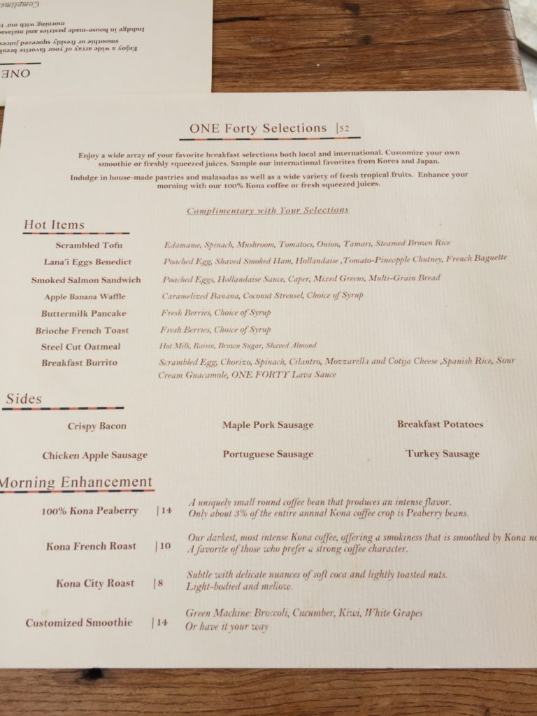 four seasons lanai breakfast menu