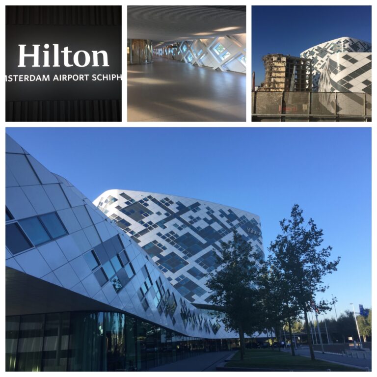 a collage of buildings