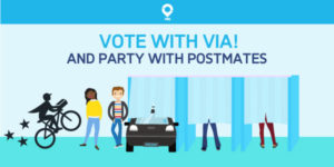 VIA election day discount ride