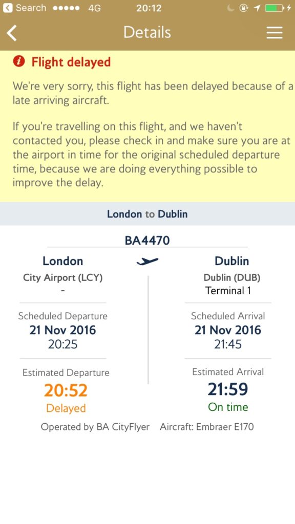 BA447- delay