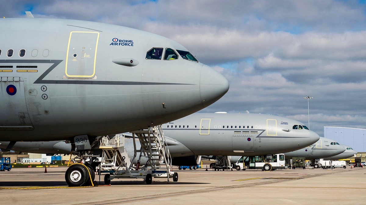 AirTanker Airbus A330 alla base RAF Brize Norton BZZ
