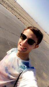 a man taking a selfie