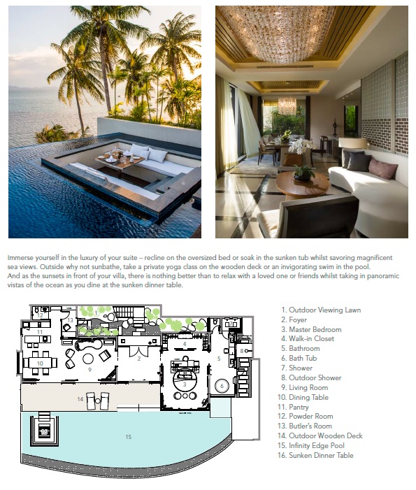 Conrad Koh Samui Floorplan
