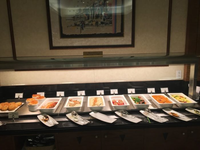 Emirates JFK First Class Lounge Food