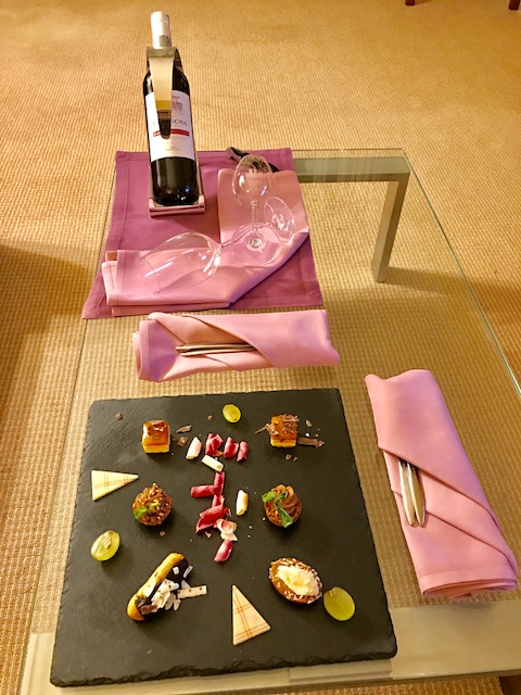 Sheraton Poznan Welcome Gift snacks wine