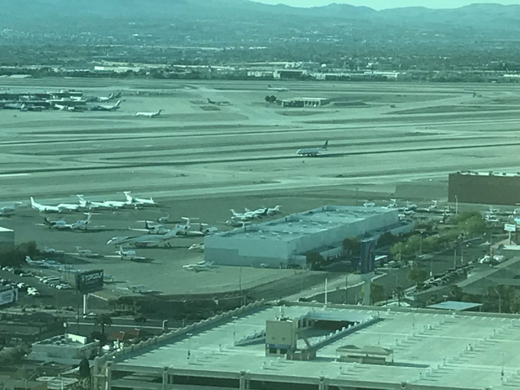 an airport with many airplanes