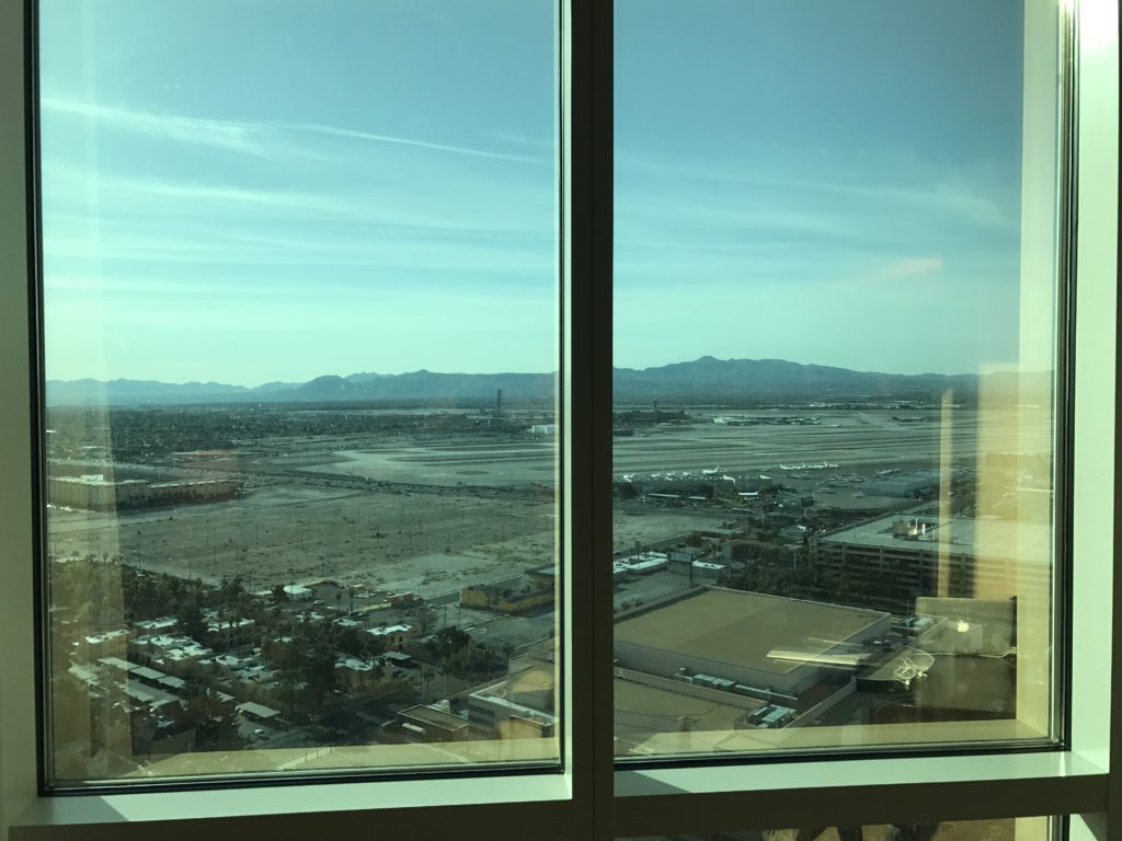 a view of a city from a window