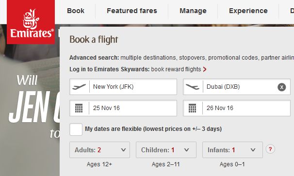 a screenshot of a flight schedule
