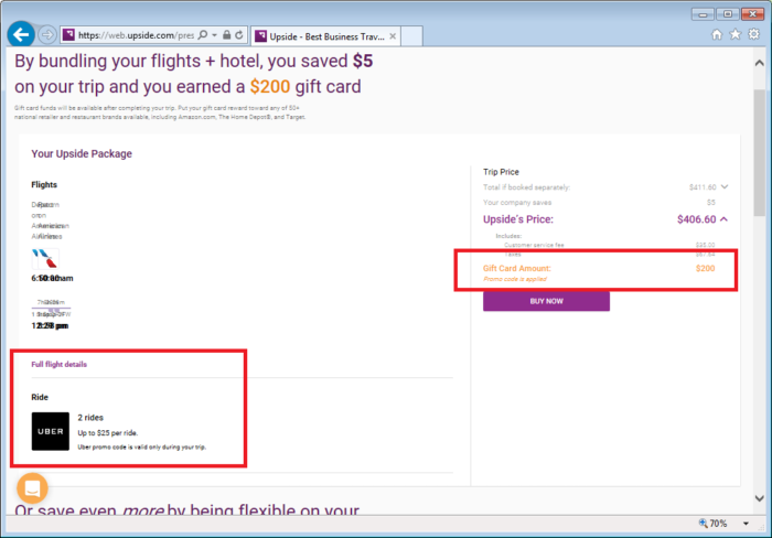 upside.com promo code $200 gift card