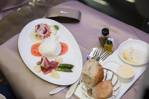 a plate of food on a table