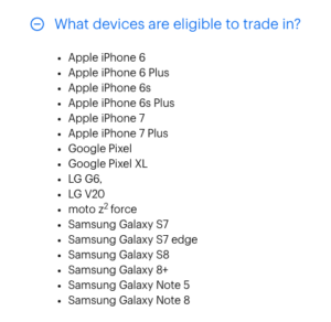 Apple iPhone 8 Trade In - Eligible Phones from Sprint