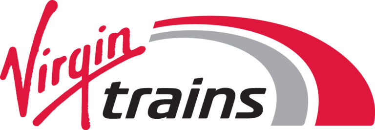 a logo of a train company