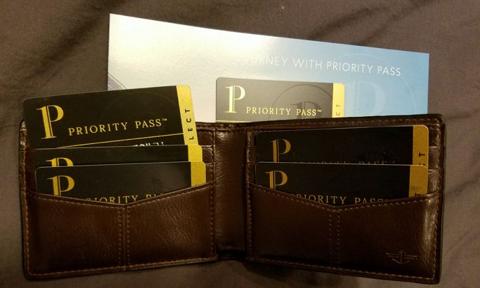 a wallet with several cards in it