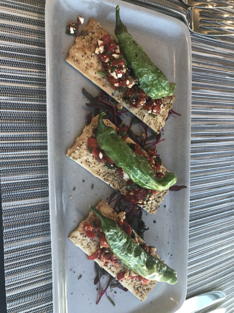 a plate of food on a table