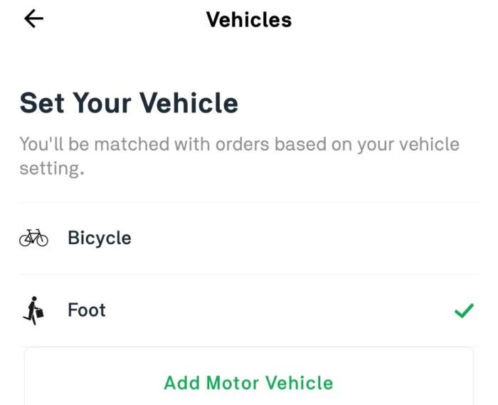 Postmates No Car Bicycle On Foot