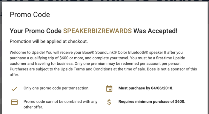 Upside Free Bose Bluetooth Speaker II