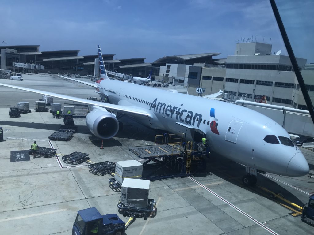 an airplane at an airport