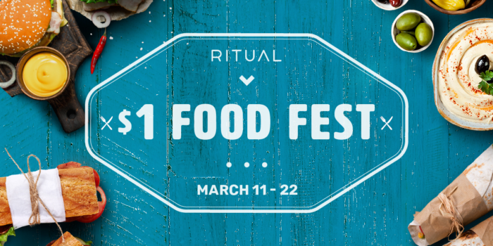 Ritual $1 Food Fest Promo Code