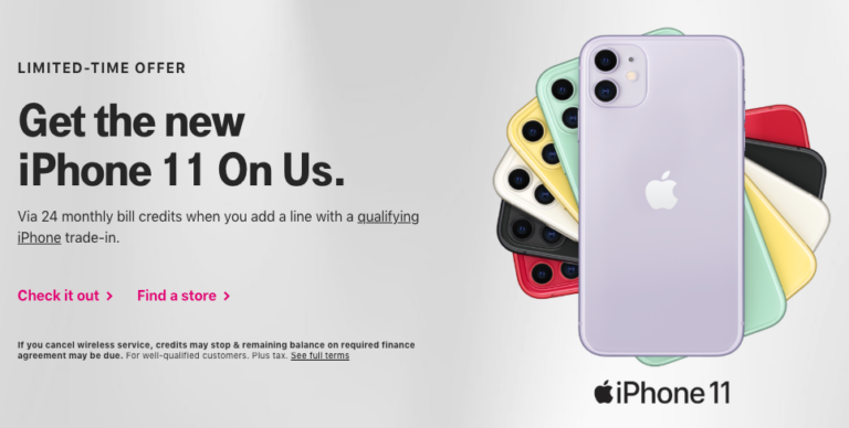 tmobile free iphone 11 trade in