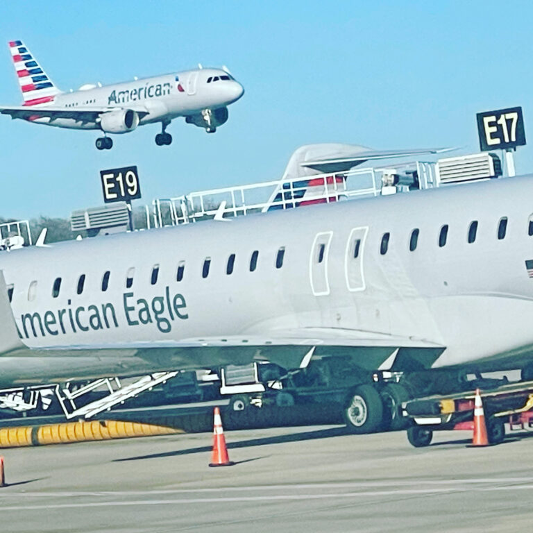 a plane on the runway