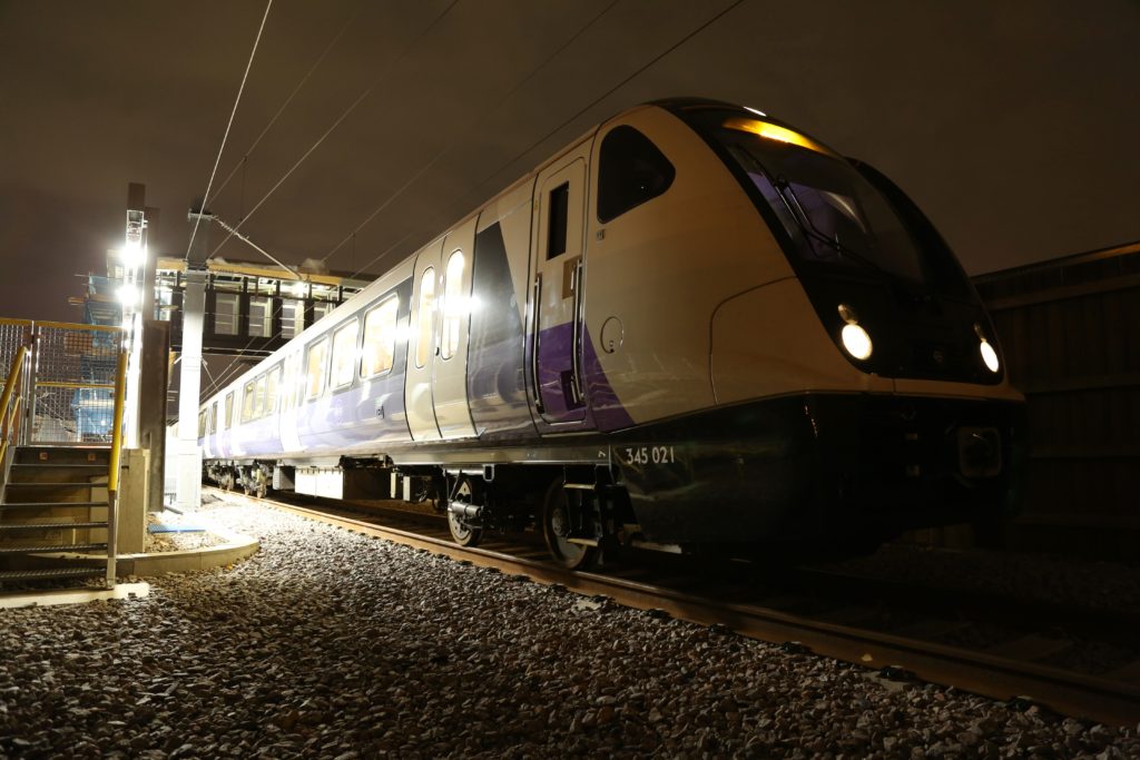 a train on the tracks